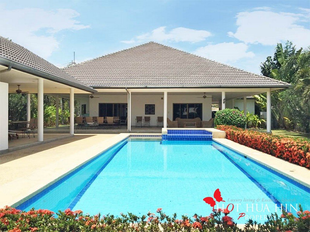 Hua Hin Real Estate, 4 bedroom home on large land with pool, AG-B4033