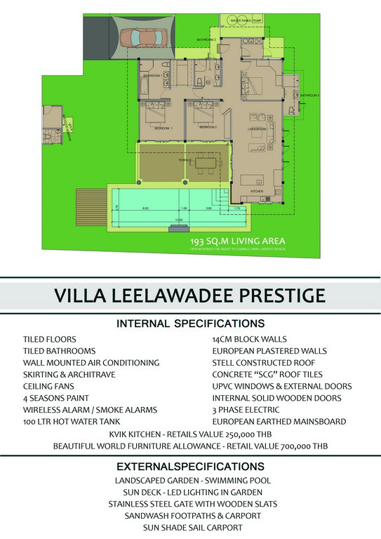 Villa Leelawadee - Back