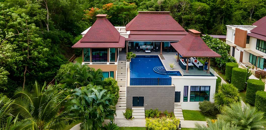 One Of A Kind Mountainside Sea View Villa in Hua Hin