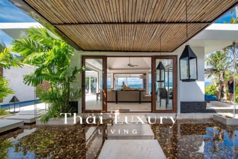 Luxury beachfront villa for sale in Bang Por Koh Samui